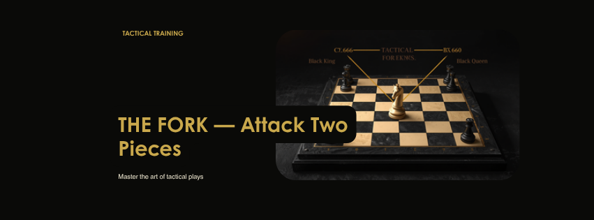 Chess Tactics Training: Master Forks, Pins, and Skewers Chess fork tactic diagram