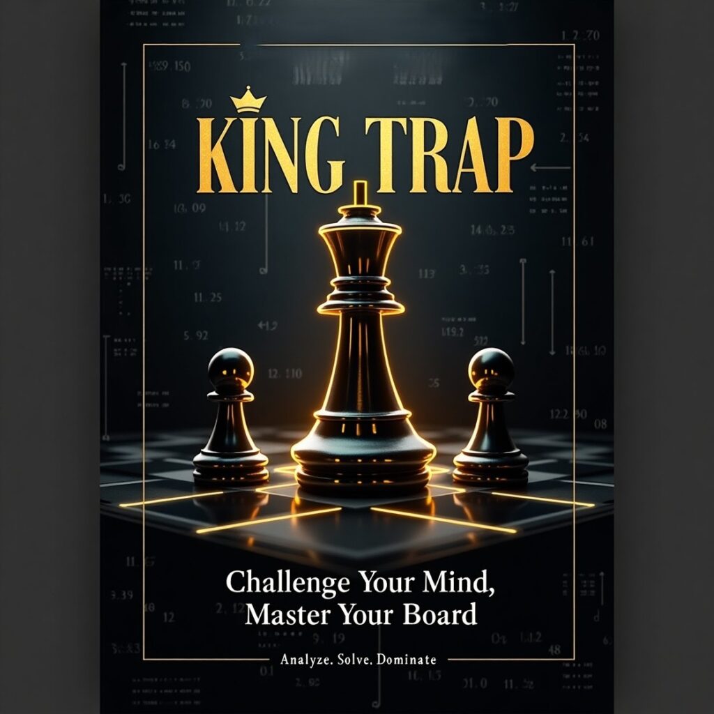 KingTrap chess strategy ebook cover - master chess openings tactics and endgames